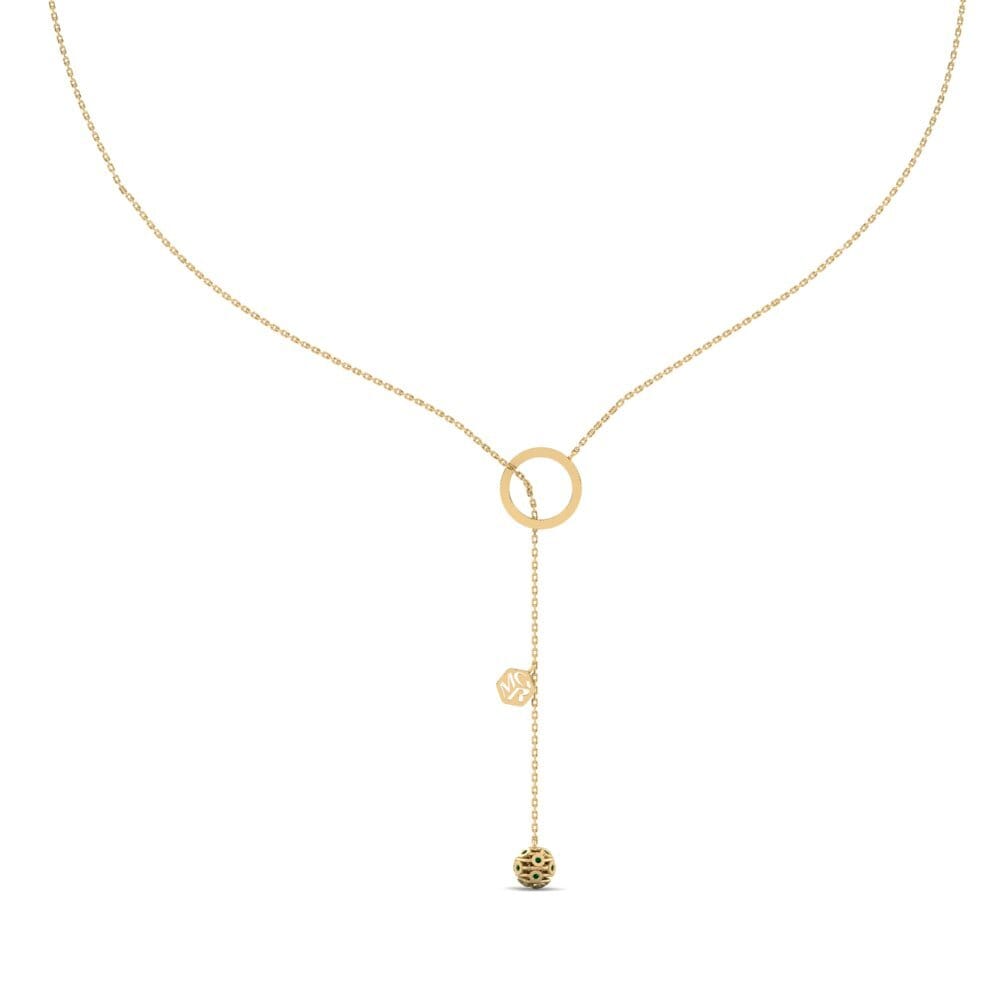 Green Zirconia Women's Necklace Creasy