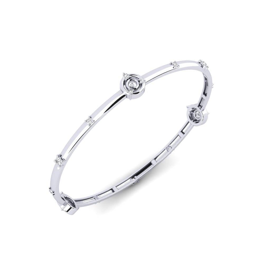 18ct White Gold Women's Bangle Davose