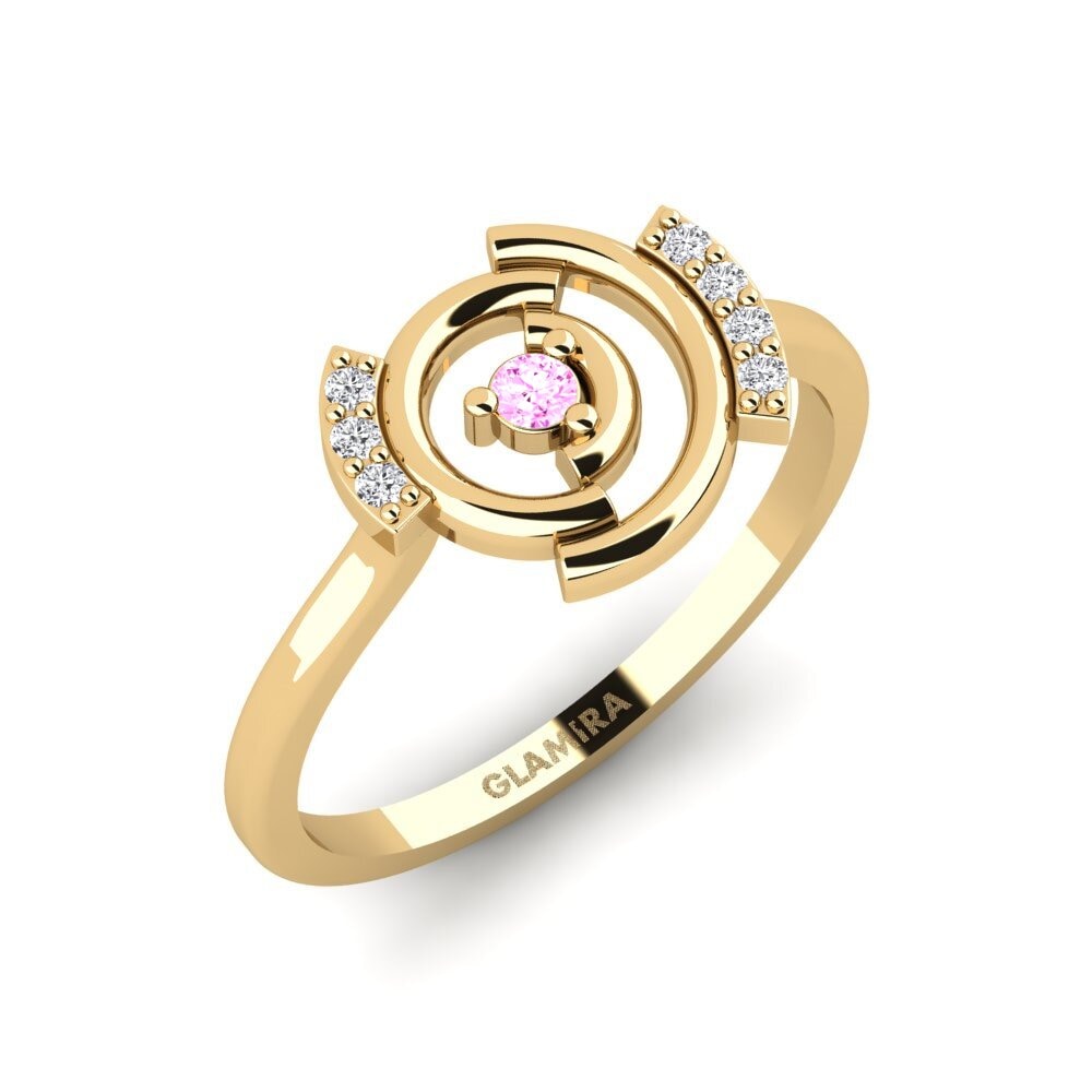 Safira Rosa Anel Elliptical