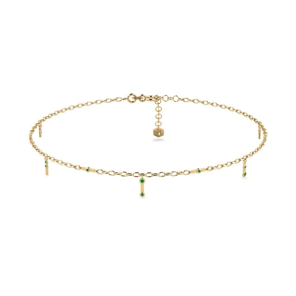 Emerald Women's Anklet Fefy