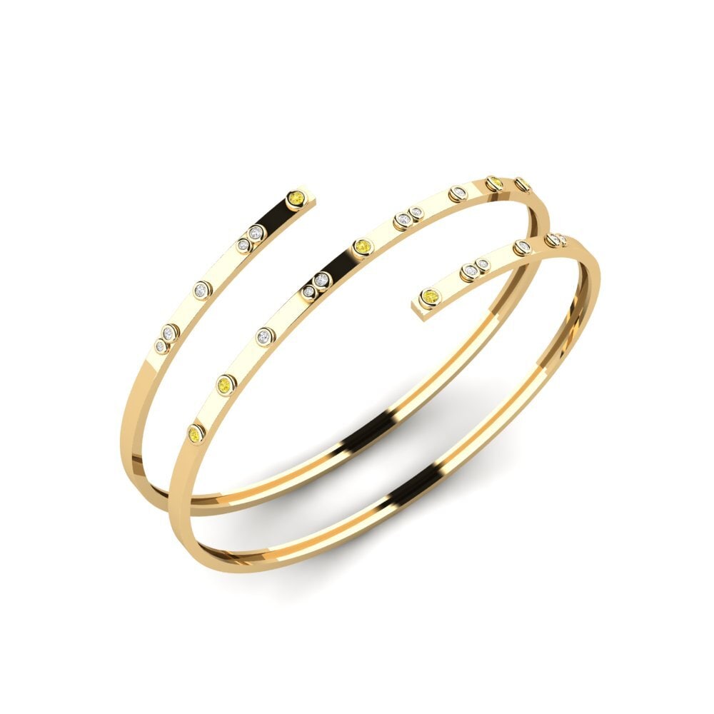 Saphir Jaune Bracelet pour femme Gndak