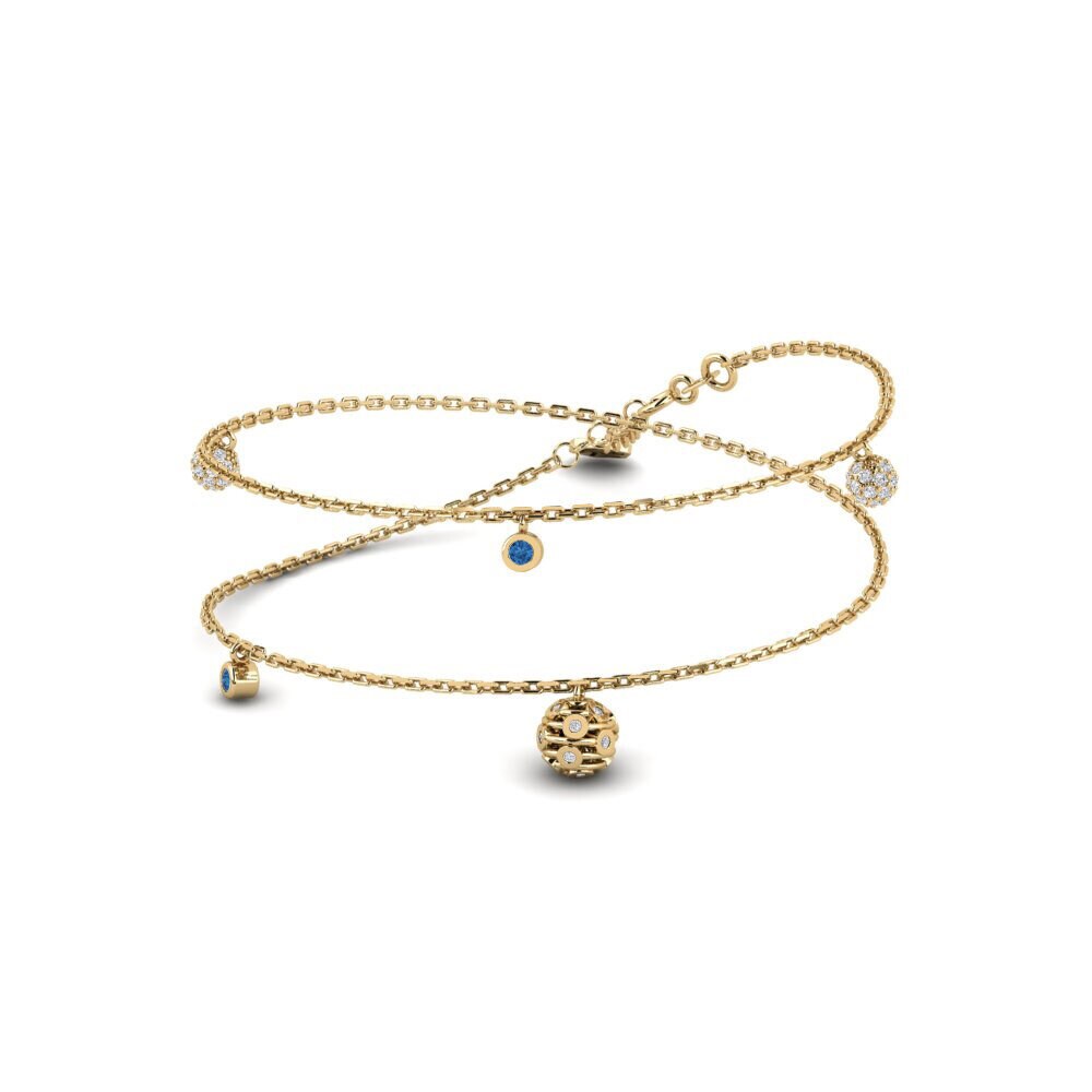 Dark Blue Zirconia Women's Necklace Gophir
