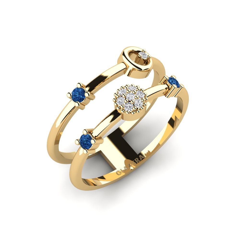 Dark Blue Zirconia Ring Iseltwald