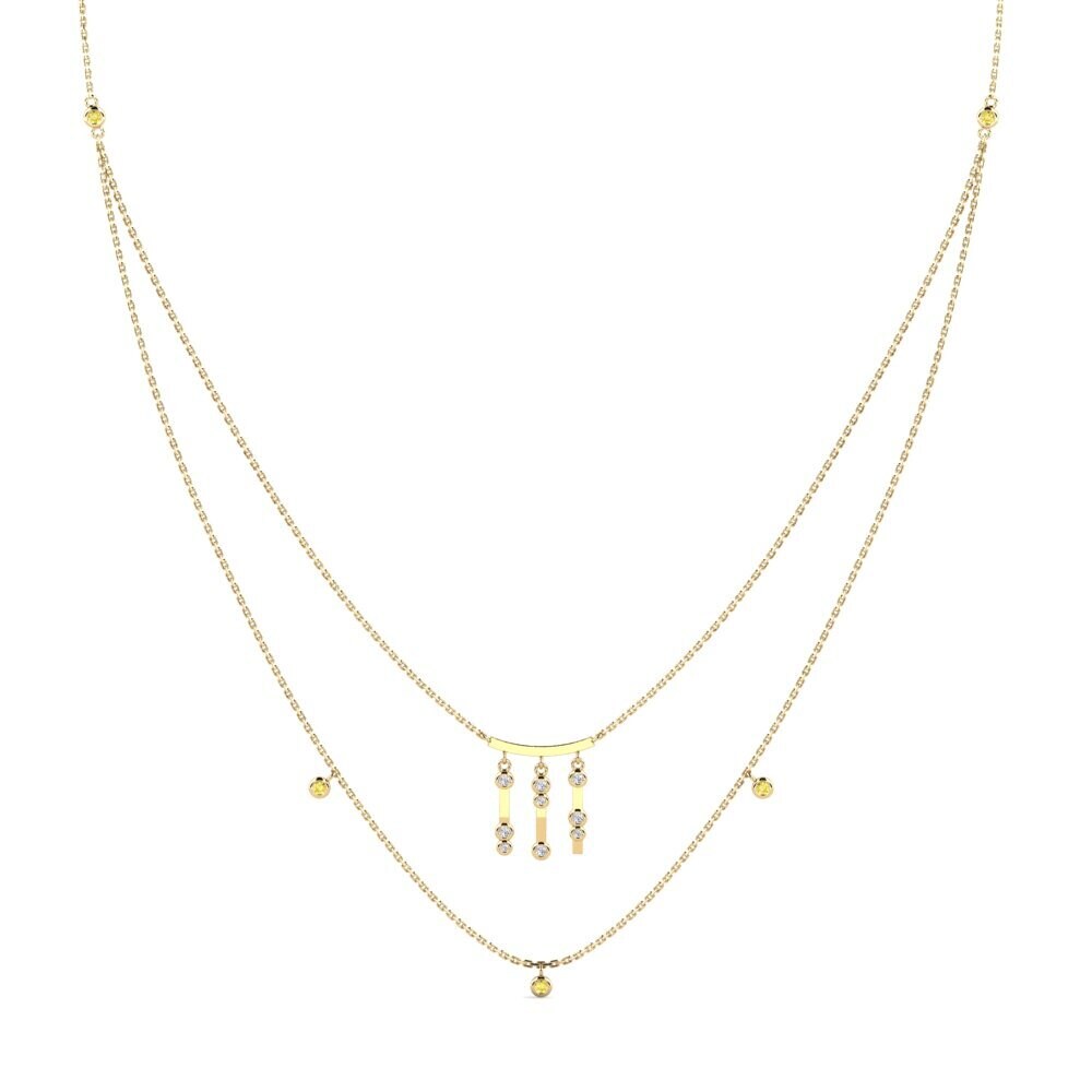 Yellow Sapphire Women's Necklace Kumila