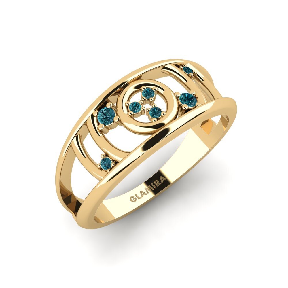 Diamante Azul Anel Mirrorworld