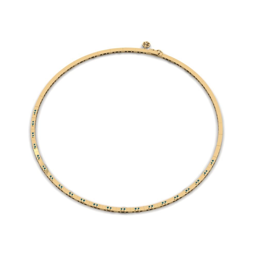 Diamant Bleu Collier Nasiennie