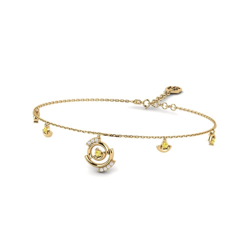 Saphir Jaune Bracelet pour femme Neocosmic