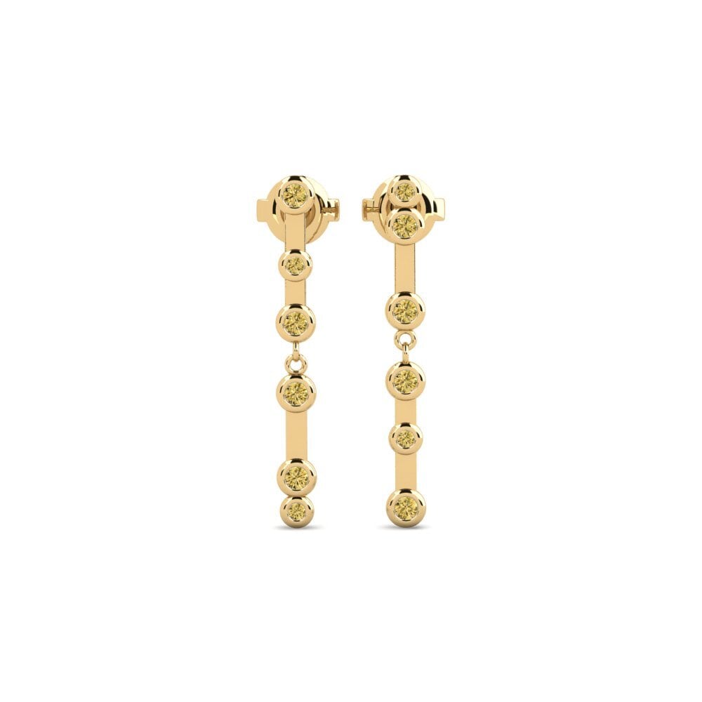 Yellow Diamond Women's Earring Panduva