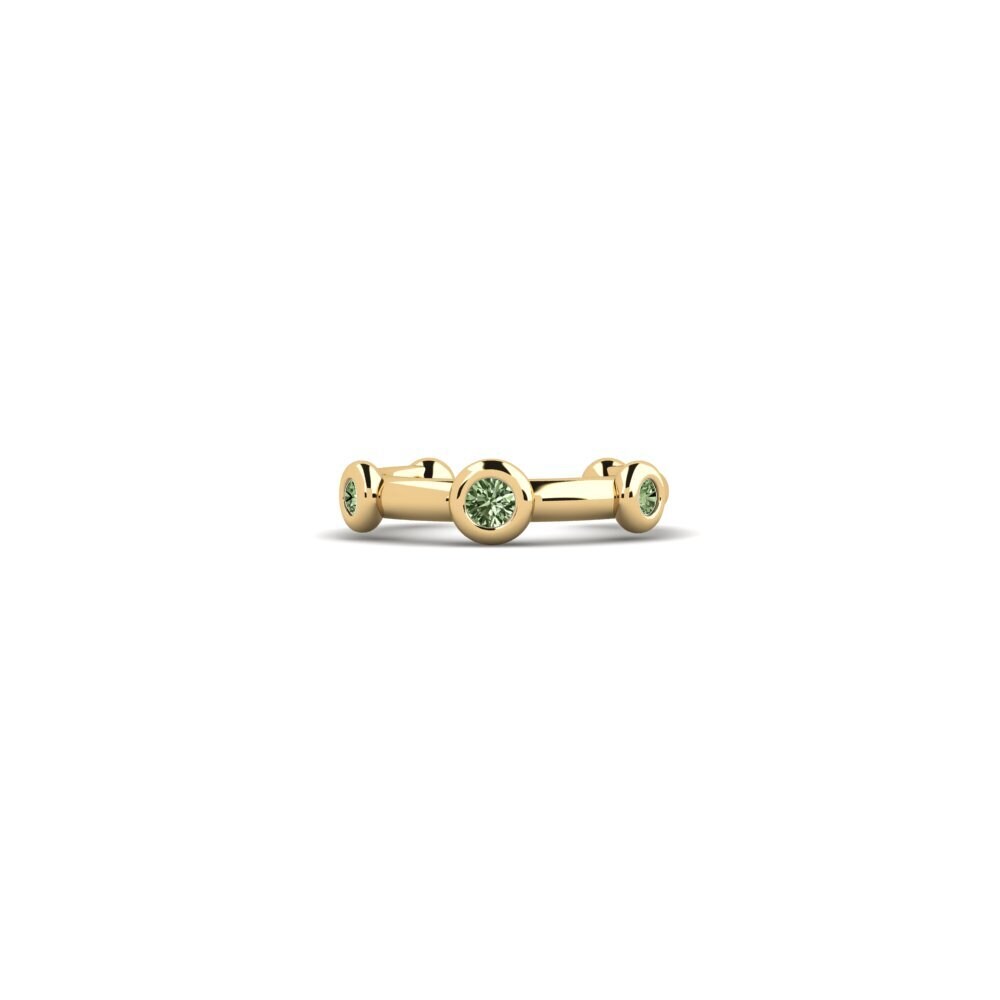 Diamante Verde Perforación de oreja Panthu