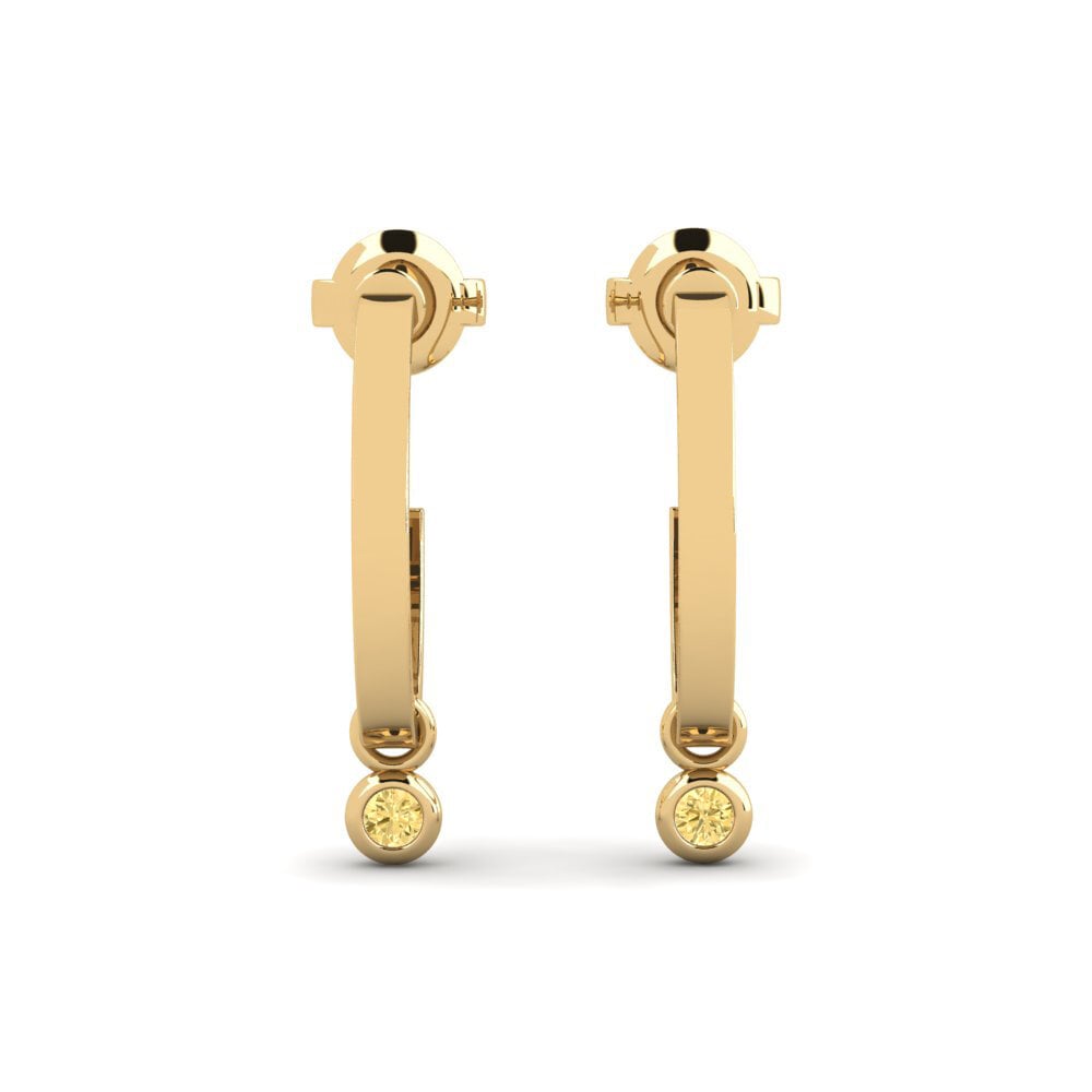 Yellow Diamond Women's Earring Pilka