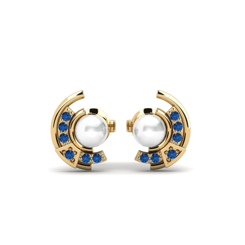 Dark Blue Zirconia Women's Earring Realism