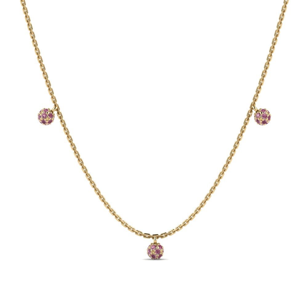 Rhodolite Garnet Women's Necklace Rowcross