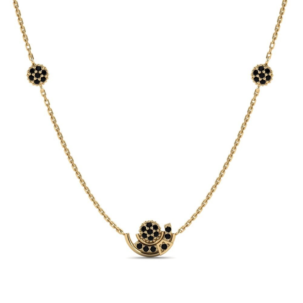 Black Onyx Women's Necklace Spacefaring