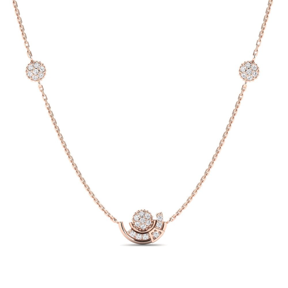 14ct Rose Gold Women's Necklace Spacefaring