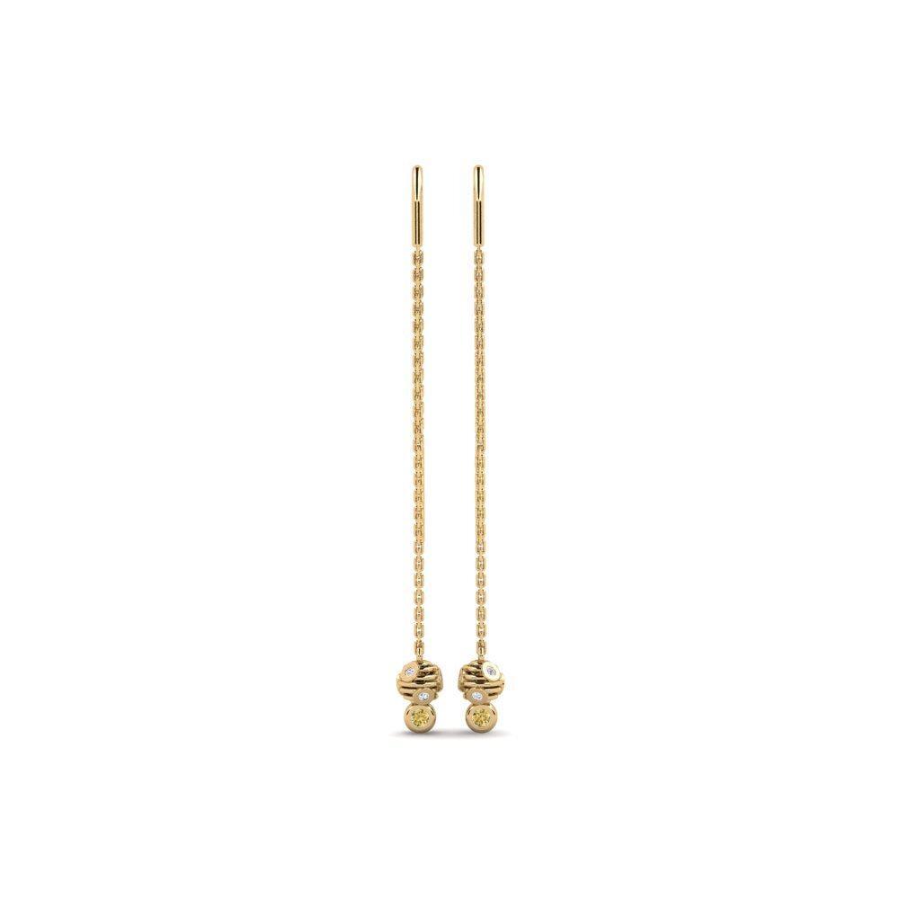 Yellow Diamond Women's Earring Swinton