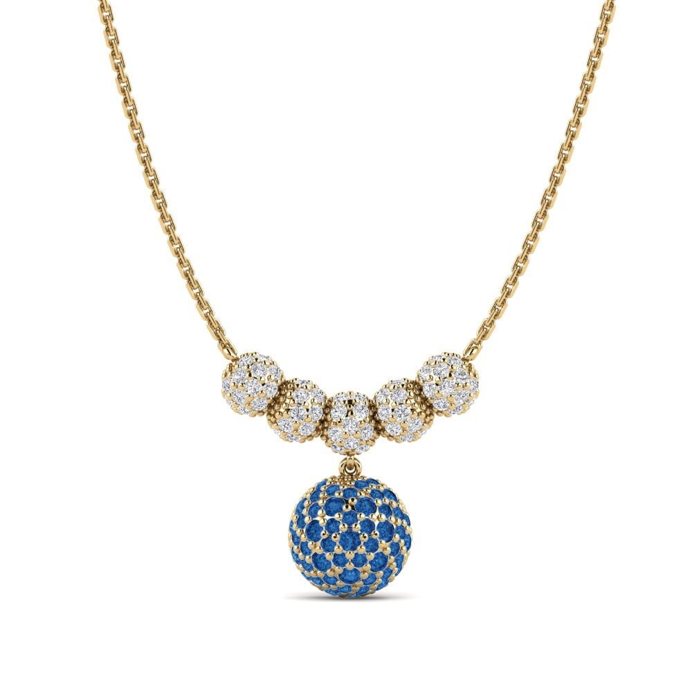 Dark Blue Zirconia Women's Necklace Tasker