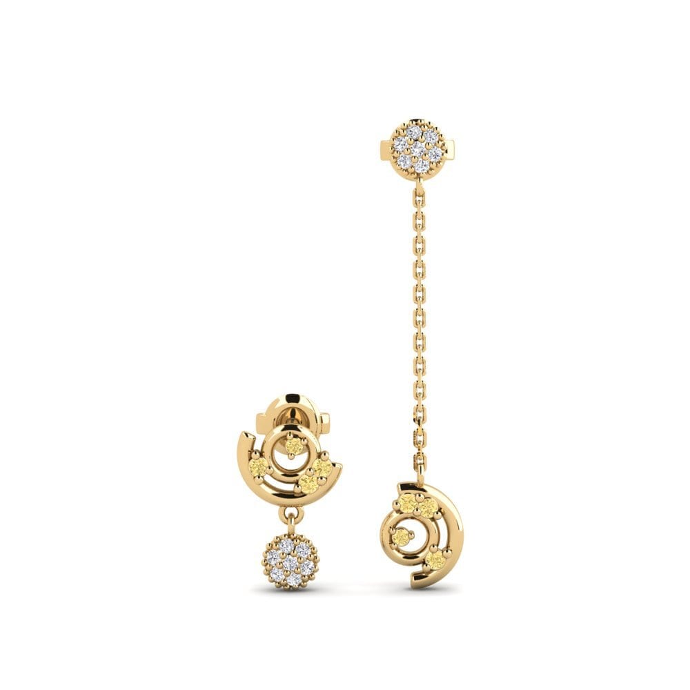 Yellow Diamond Women's Earring Thunath - SET