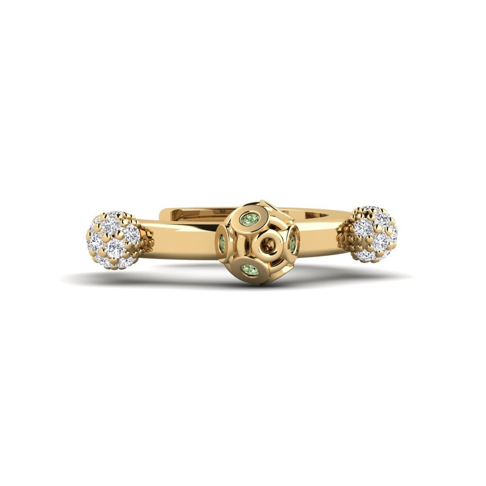 Diamante Verde Perforación de oreja Tilloch