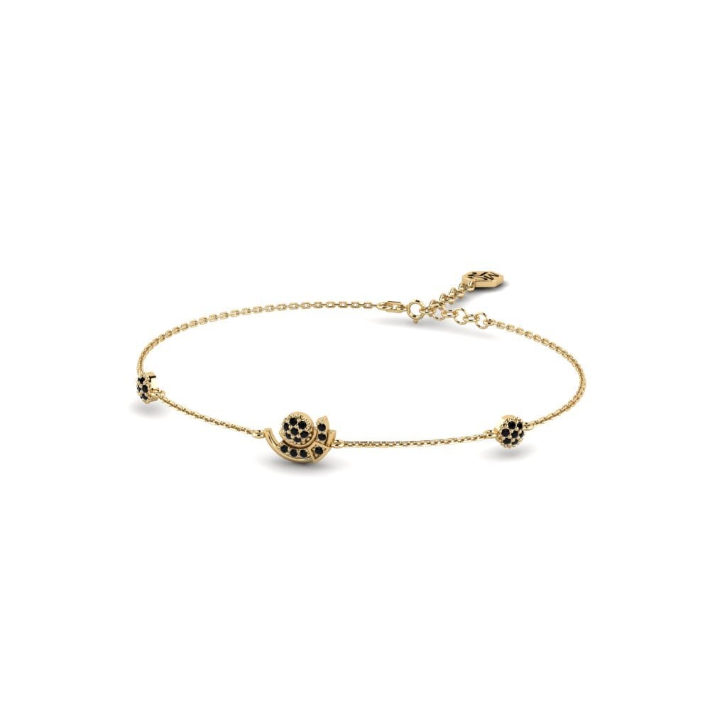 Schwarzer Saphir Damen armband Universology