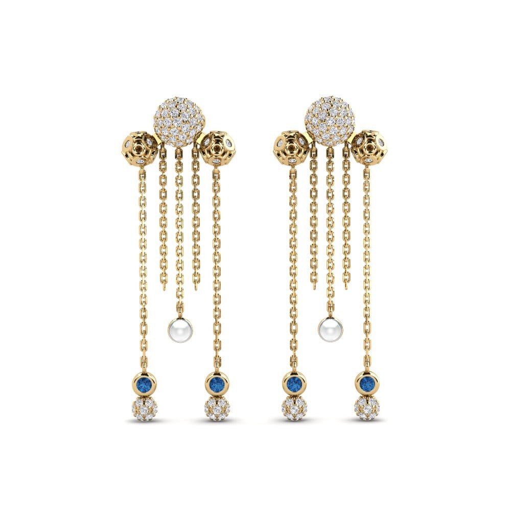 Dark Blue Zirconia Women's Earring Unwin