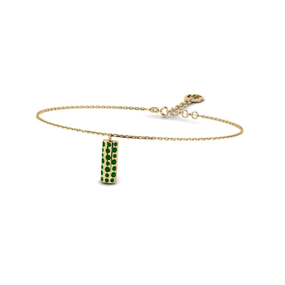Green Zirconia Women's Bracelet Leszno