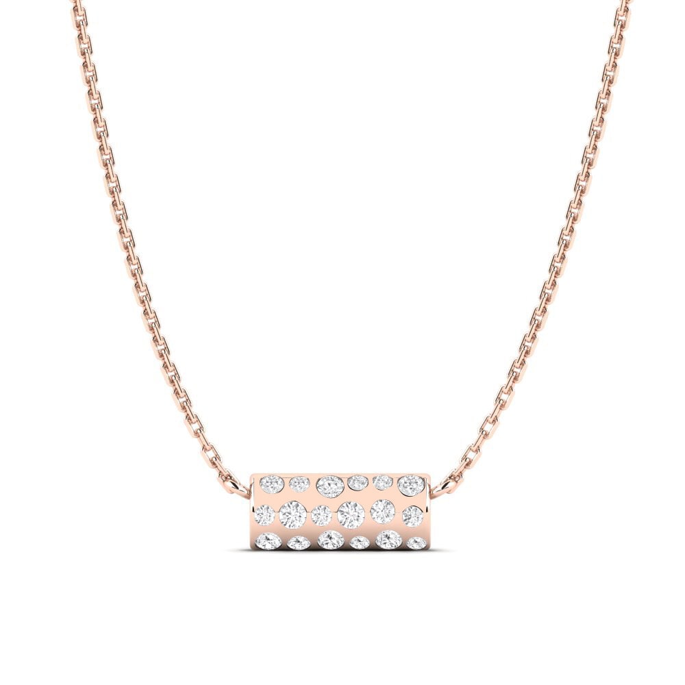 9ct Rose Gold Women's Necklace Lipsko