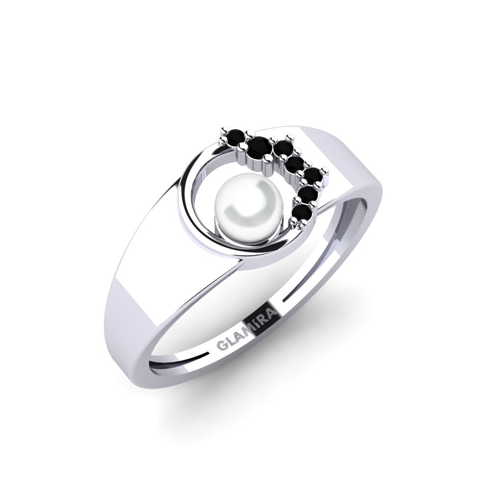 950 Platinum Black Diamond Ring Lugu