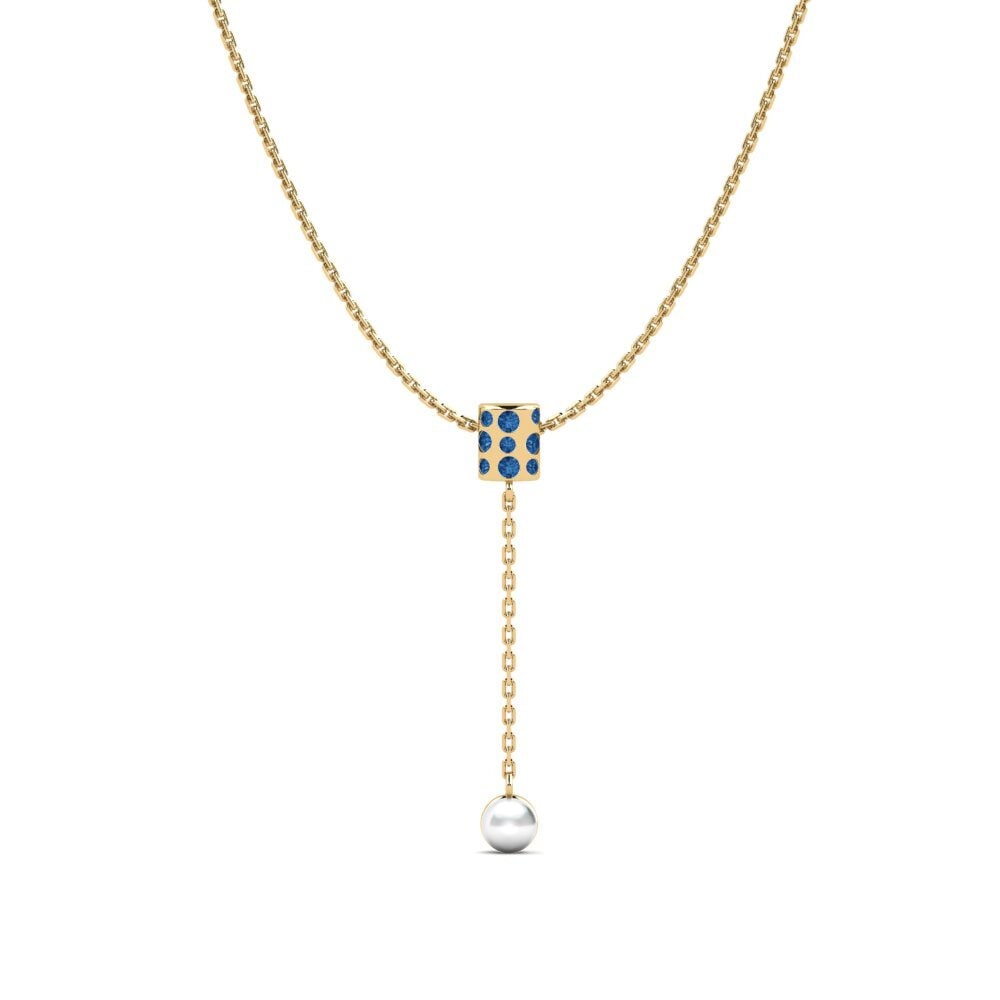 Dark Blue Zirconia Women's Pendant Mielec