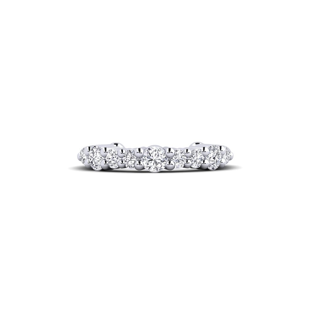 14k White Gold Diamond Women's Earring Nnete