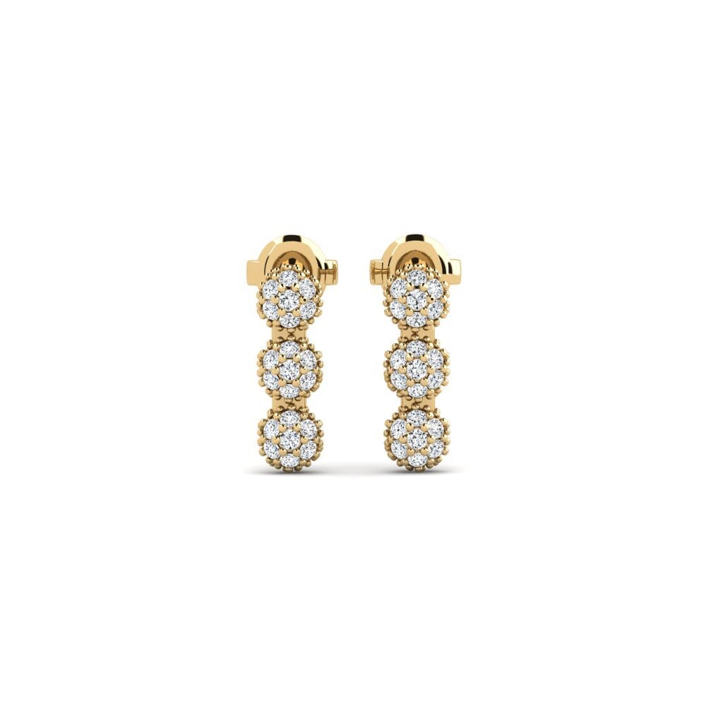 Zirconia Women's Earring Paars