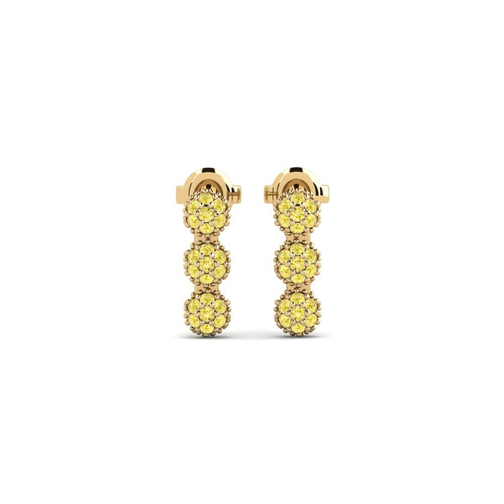 Yellow Sapphire Women's Earring Paars