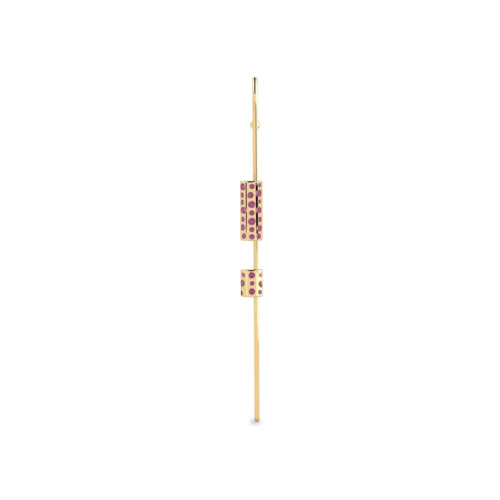 Granate Rhodolite Perforación de oreja Paide