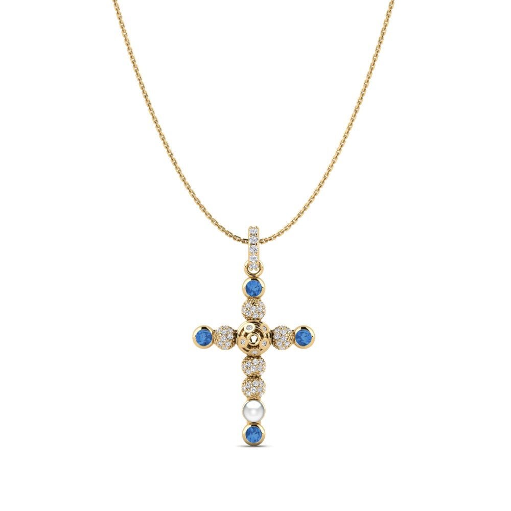 Dark Blue Zirconia Women's Pendant Ponder