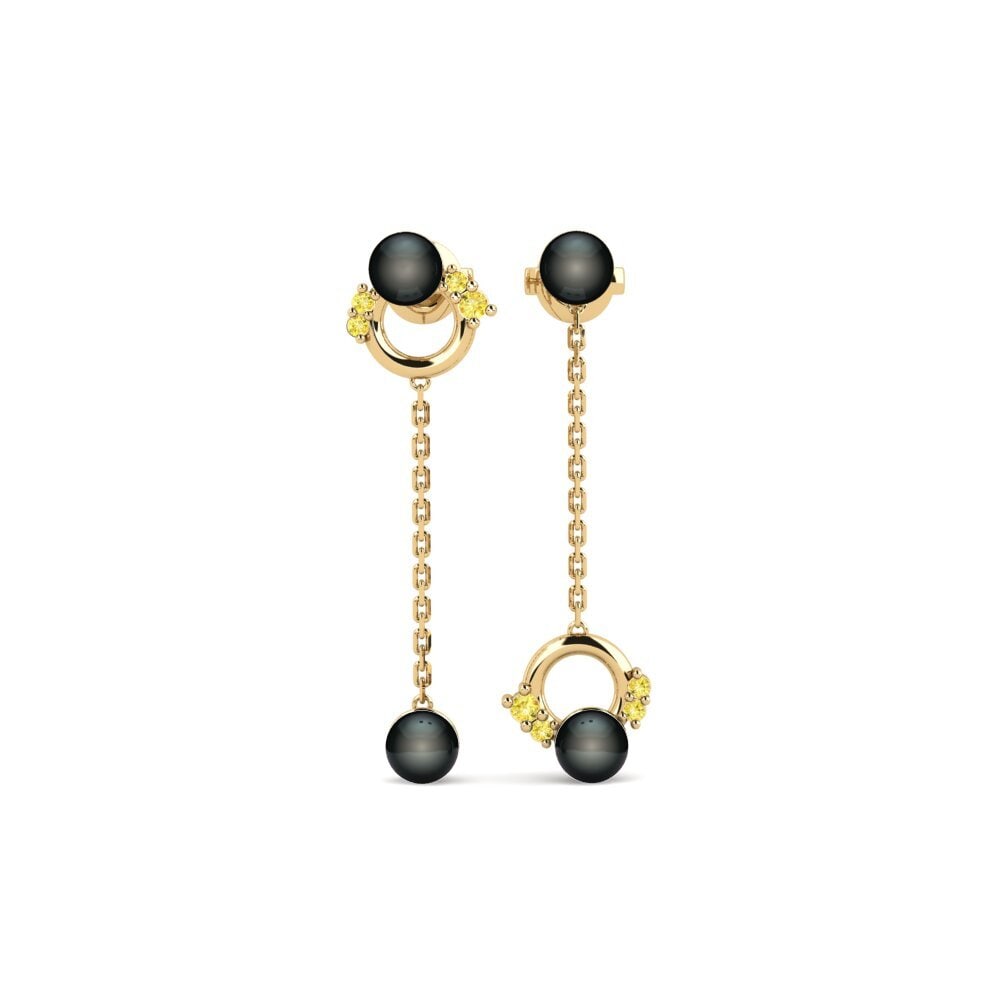 Yellow Sapphire Women's Earring Poni