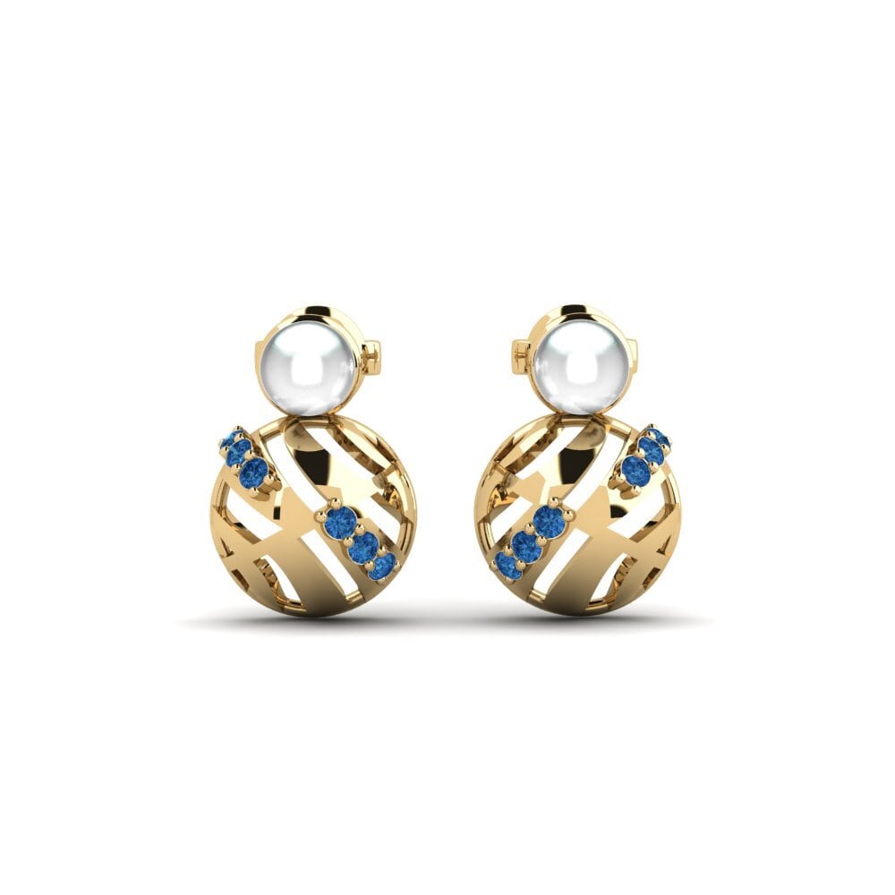 Dark Blue Zirconia Women's Earring Realita