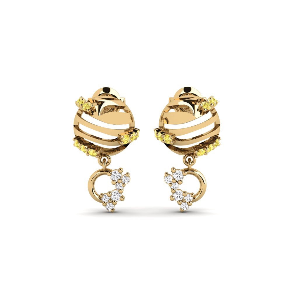 Yellow Sapphire Women's Earring Virkelighed