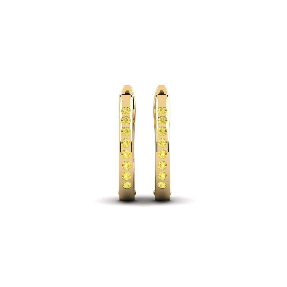 Yellow Sapphire Women's Earring Gliwice