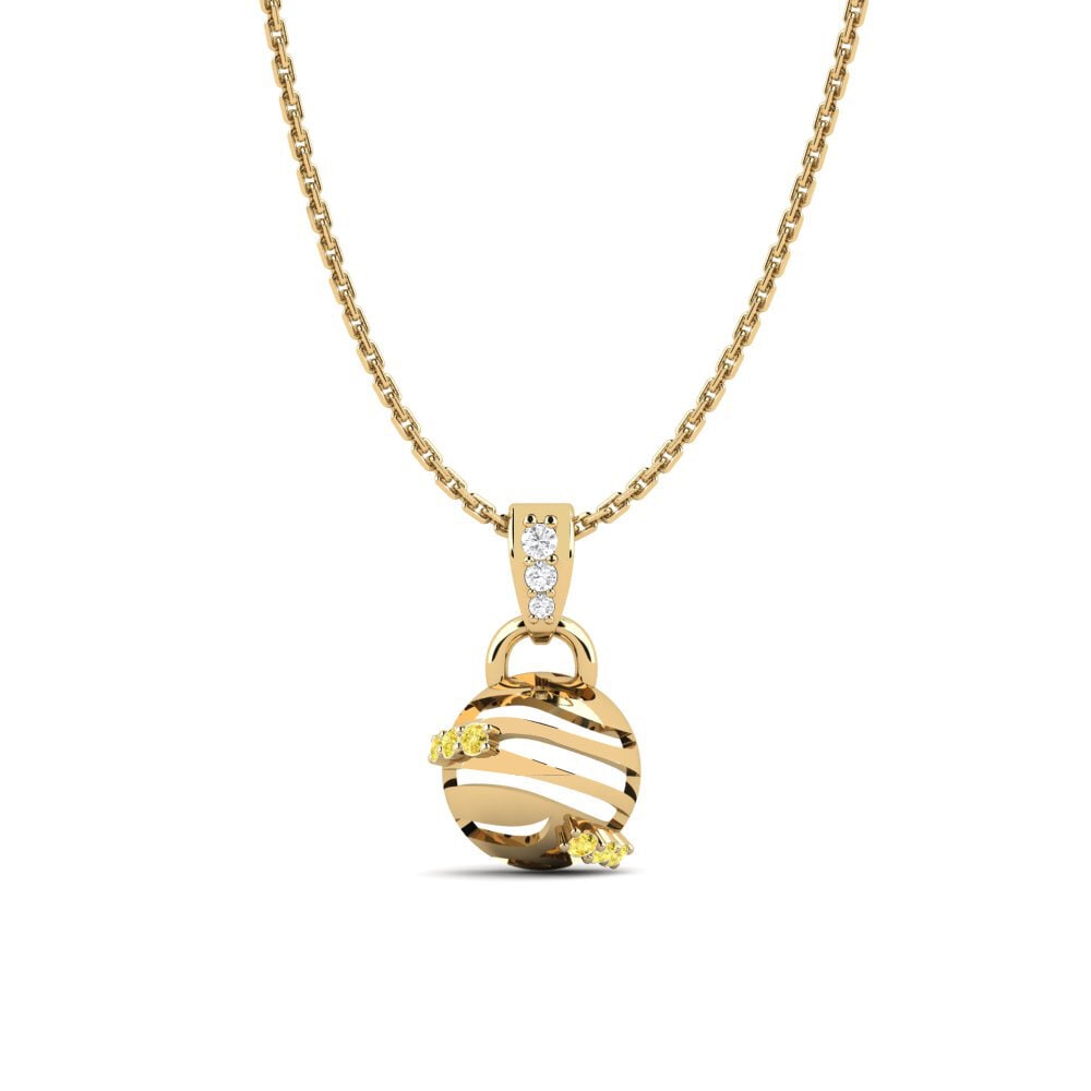 Yellow Sapphire Women's Pendant Inyaniso
