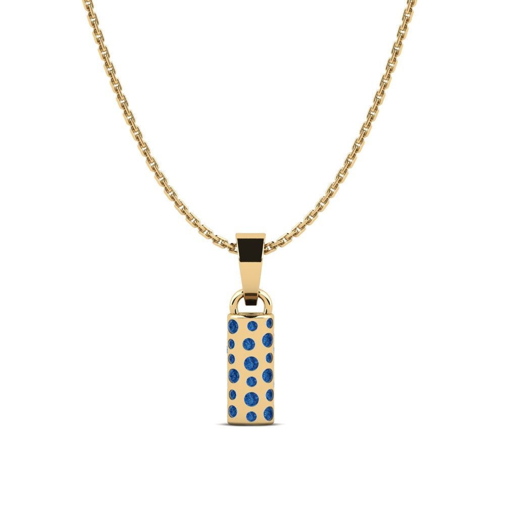 Circonita Azul Oscuro Colgante de Mujer Jastrowie