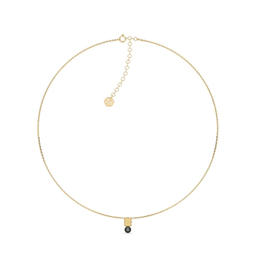 Yellow Sapphire Women's Necklace Luninec