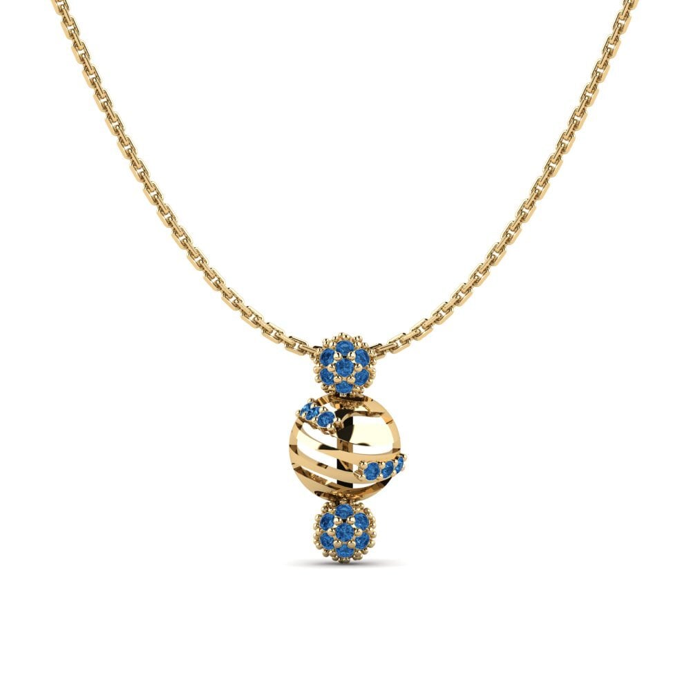 Circonita Azul Oscuro Colgante de Mujer Madeira