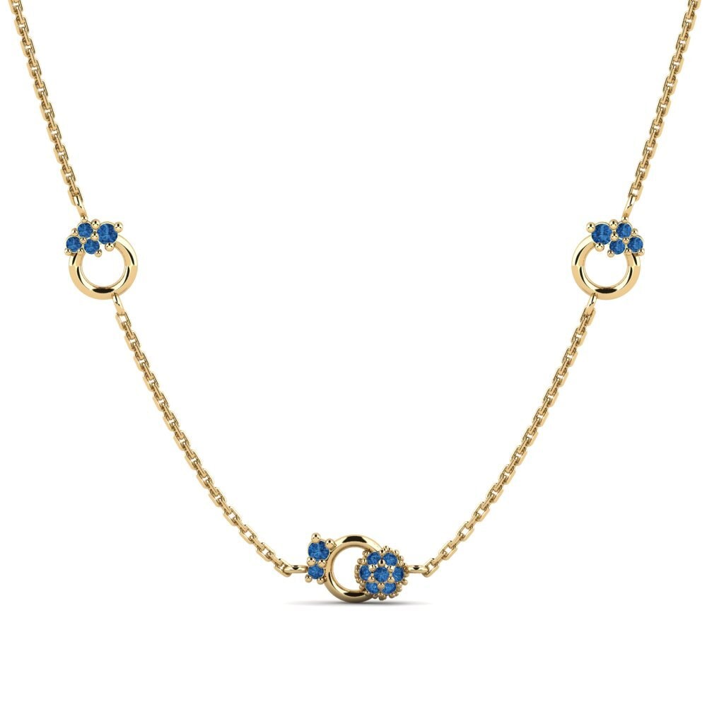 Circonita Azul Oscuro Collar de Mujer Mantaro
