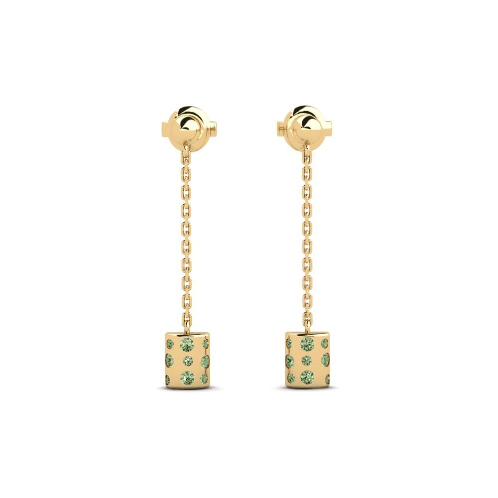 Green Diamond Women's Earring Mikstat