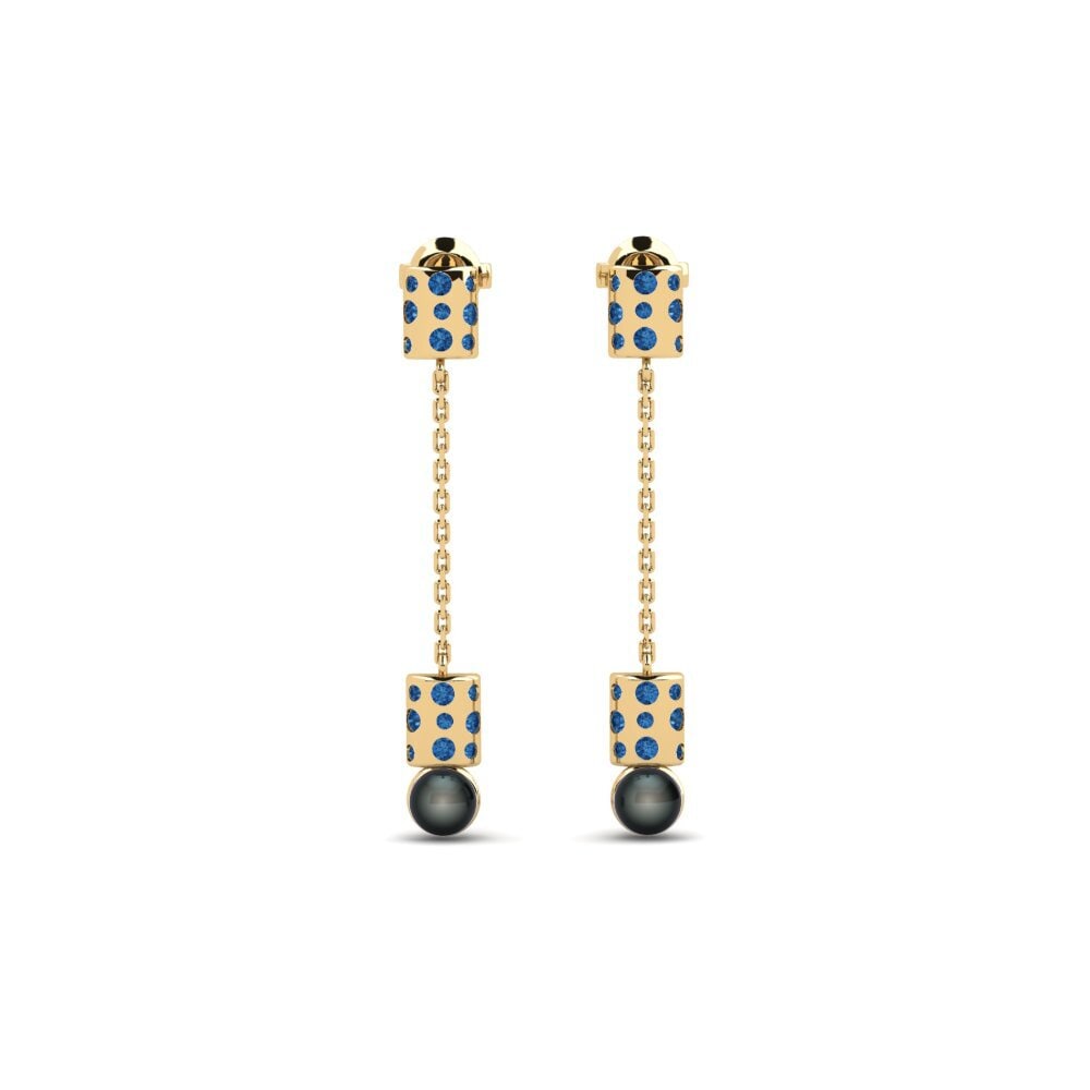 Dark Blue Zirconia Women's Earring Mogilno