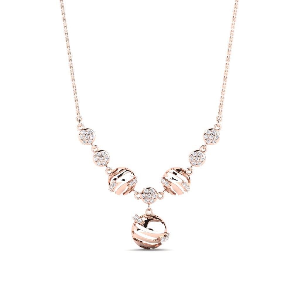 9ct Rose Gold Women's Necklace Mooni