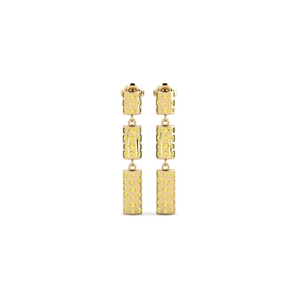 Yellow Sapphire Women's Earring Olecko