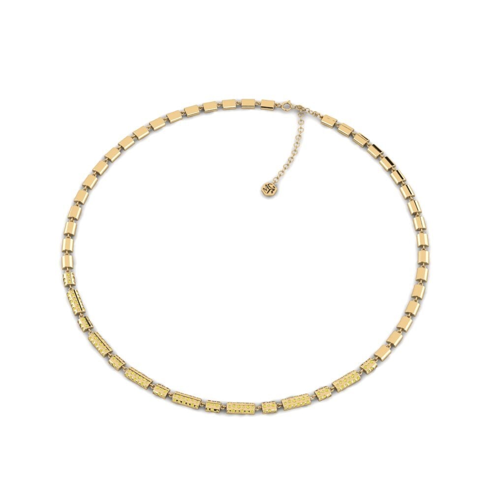 Saphir Jaune Collier Prabuty