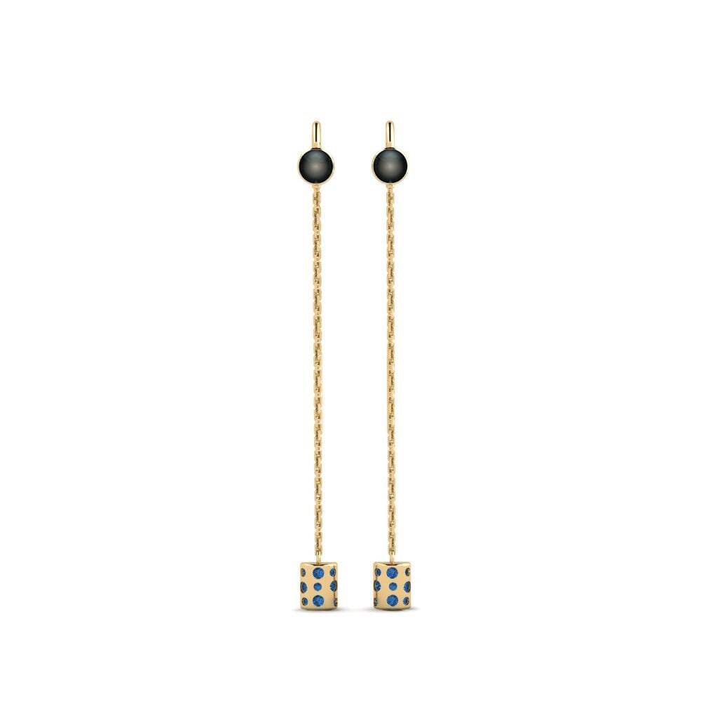 Dark Blue Zirconia Women's Earring Rahacou
