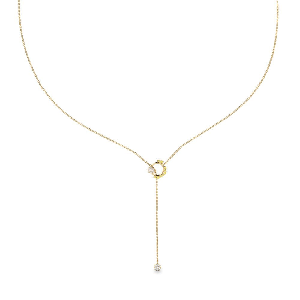 Yellow Sapphire Women's Necklace Sheeko