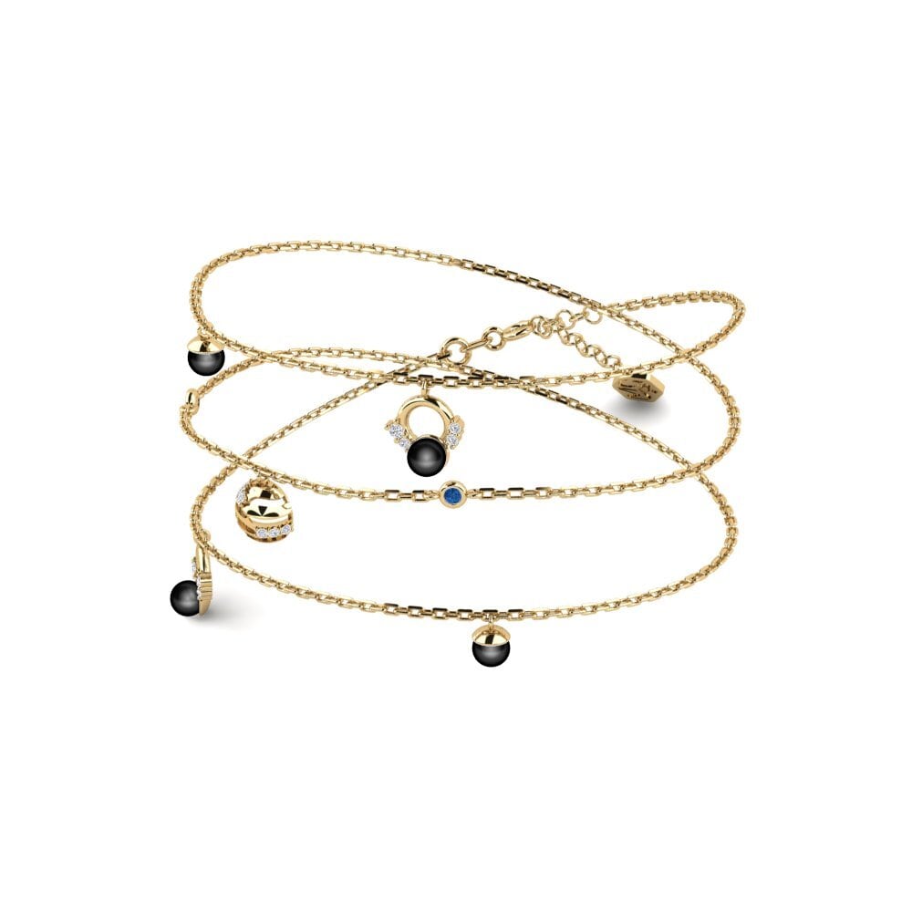 Dark Blue Zirconia Women's Necklace Taled